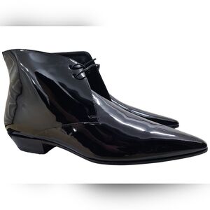 SAINT LAURENT ◇ Jonas Patent Leather Boots ◇ US 44